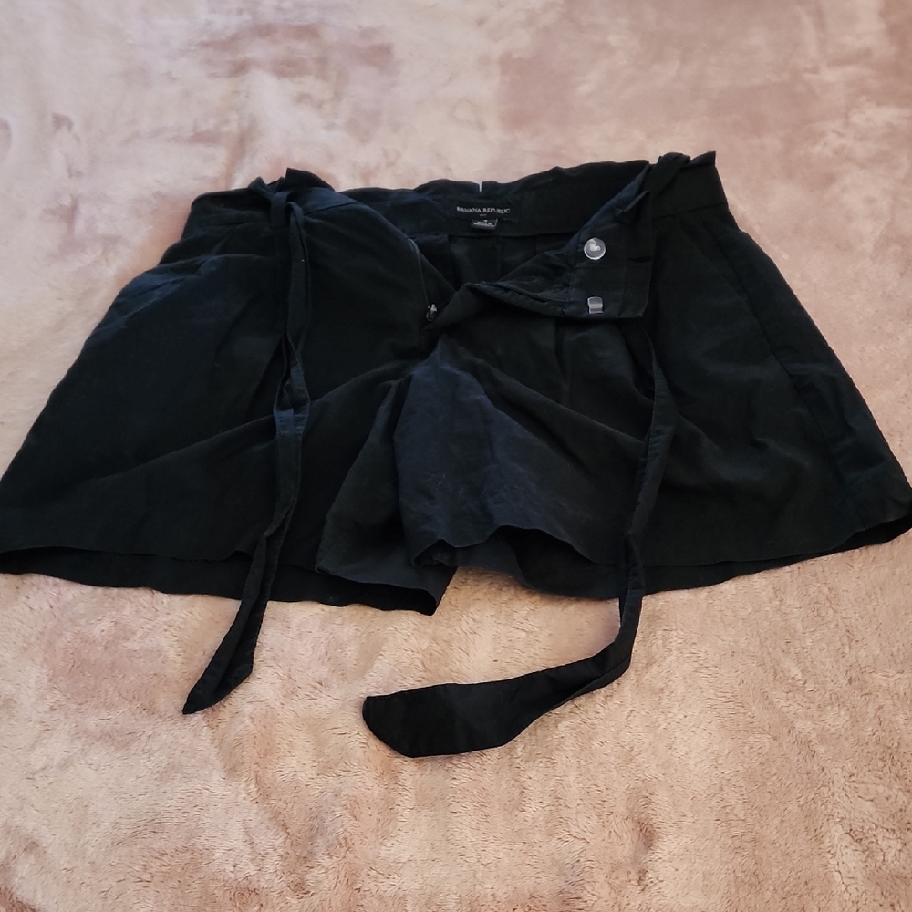 Banana Republic High Waist Black Shorts